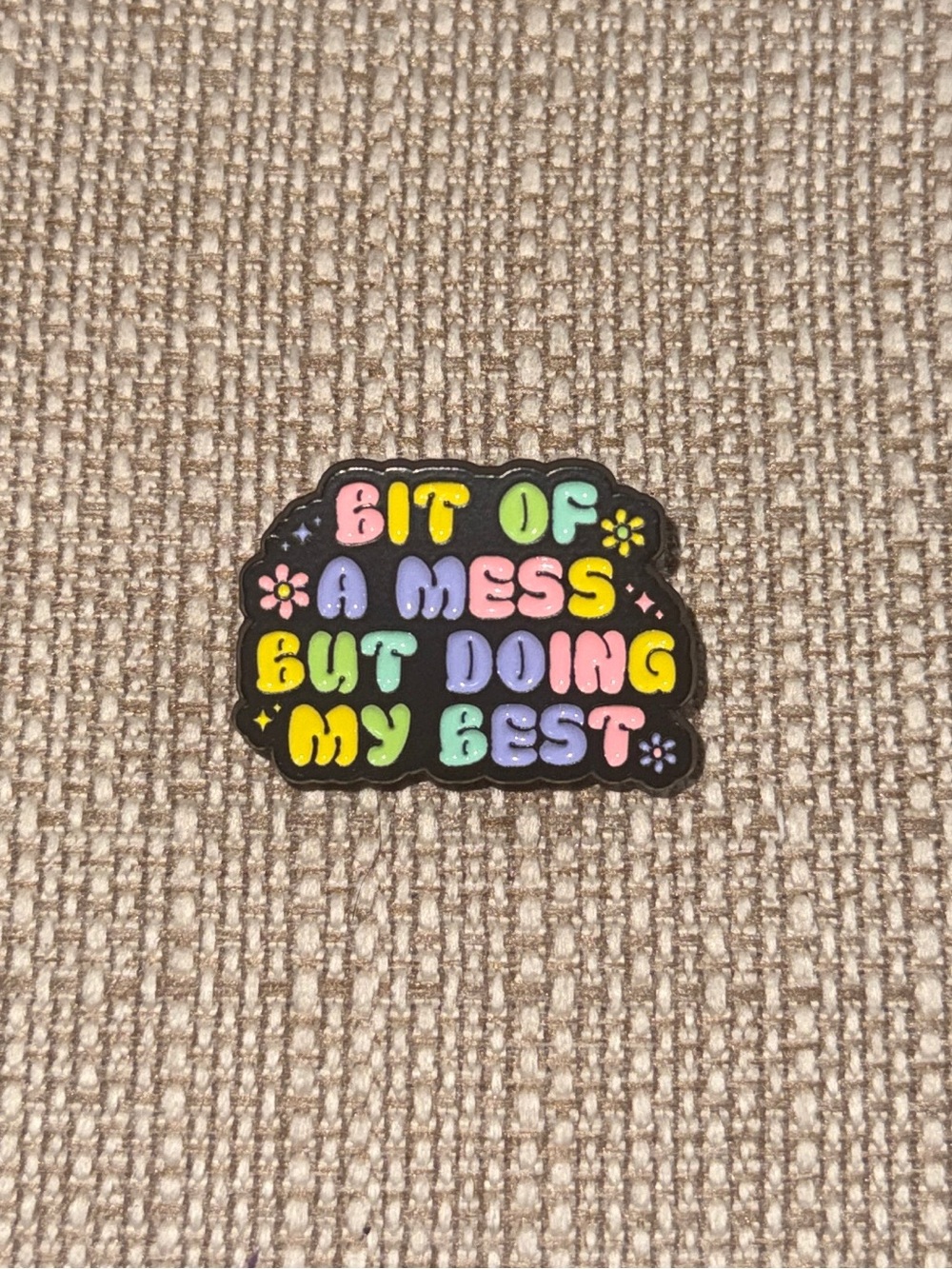 Black Enamel Pin